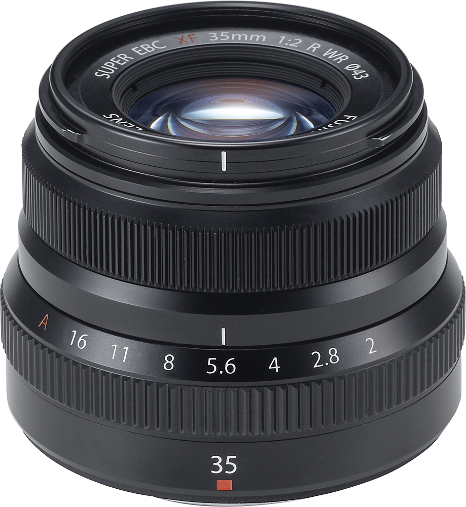 een Oproepen Ananiver XF 35mm f/2 R WR Standard Lens for Fujifilm X-Mount System Cameras black  16481878 - Best Buy