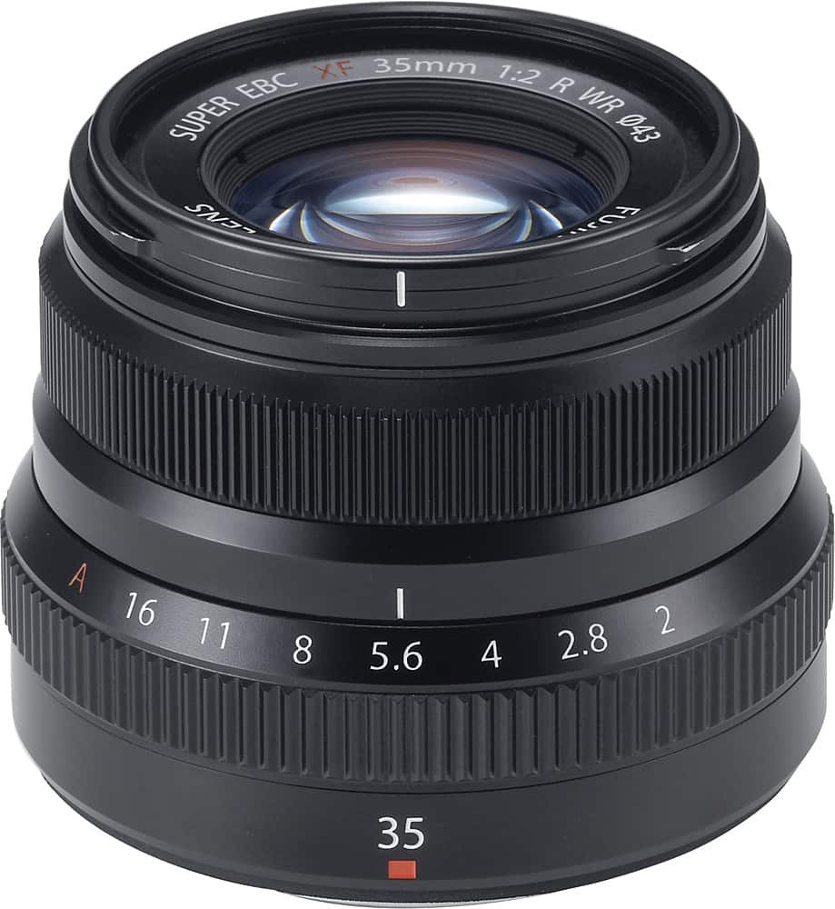 XF 35mm f/2 R WR Standard Lens for Fujifilm X-Mount System Cameras Black  16481878 - Best Buy