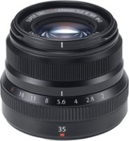 XF 35mm f/2 R WR Standard Lens for Fujifilm X-Mount System Cameras - Black - Front_Zoom