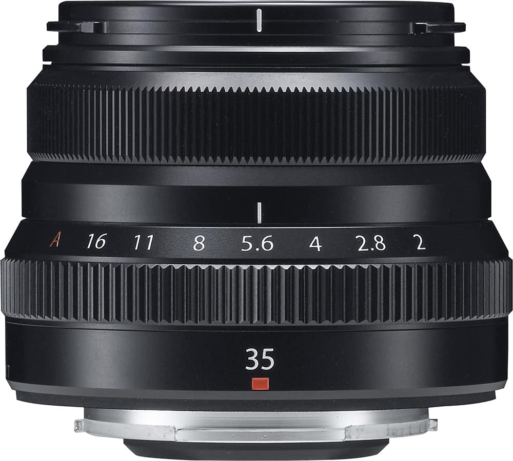Alt View 1. Fujifilm - XF 35mm f/2 R WR Standard Lens for Fujifilm X-Mount System Cameras - Black.