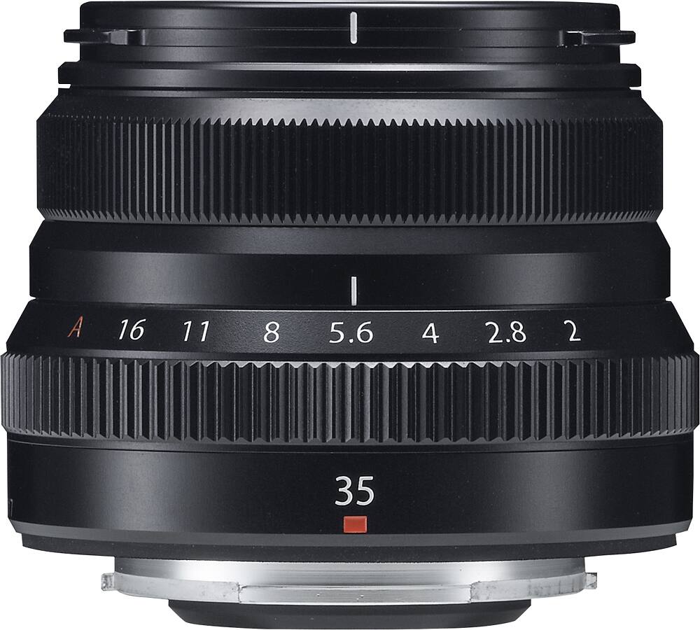 Alt View 1. Fujifilm - XF 35mm f/2 R WR Standard Lens for Fujifilm X-Mount System Cameras - Black.