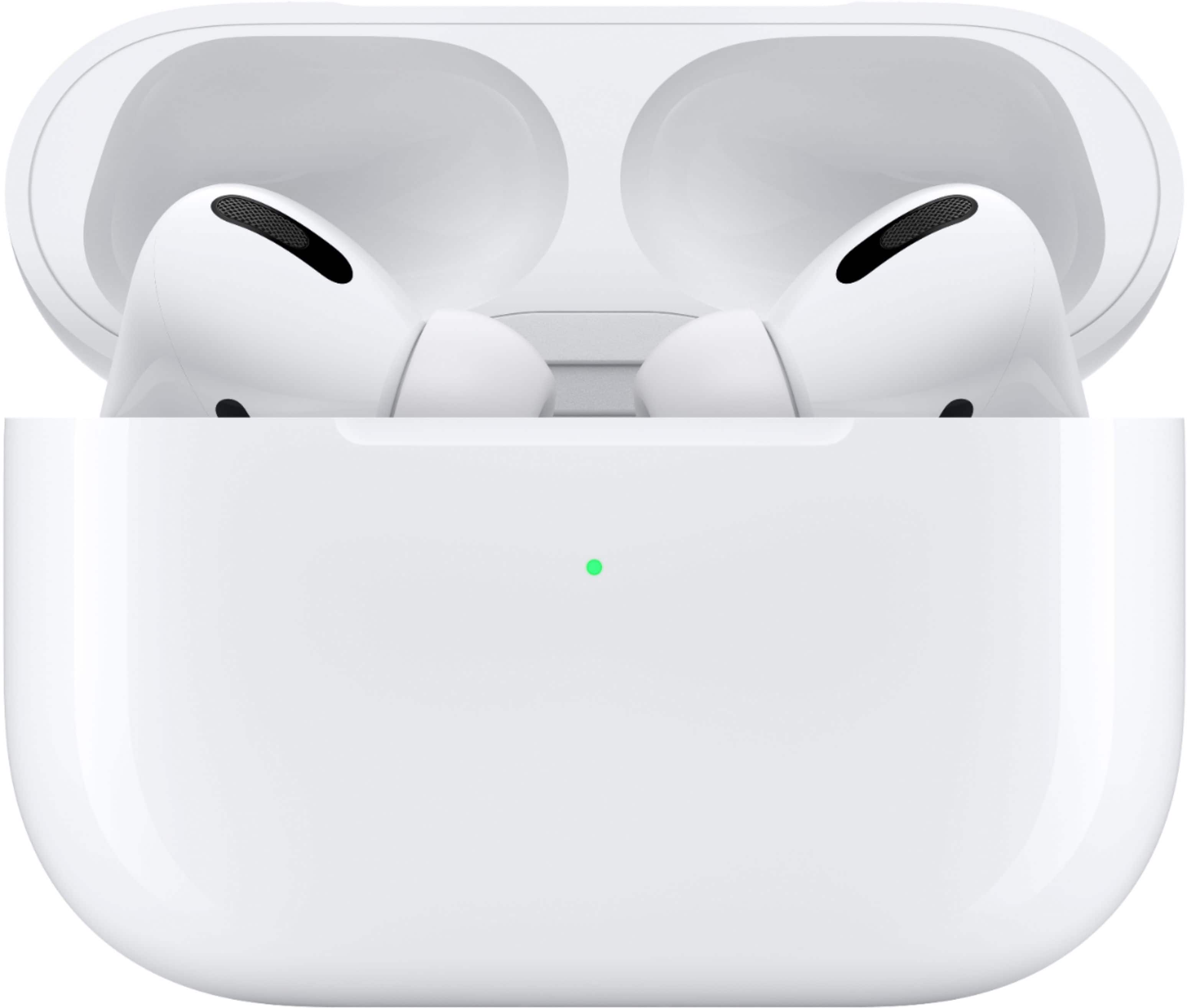 Alt View 12. Apple - AirPods Pro (1st generation) with Magsafe Charging Case - White.