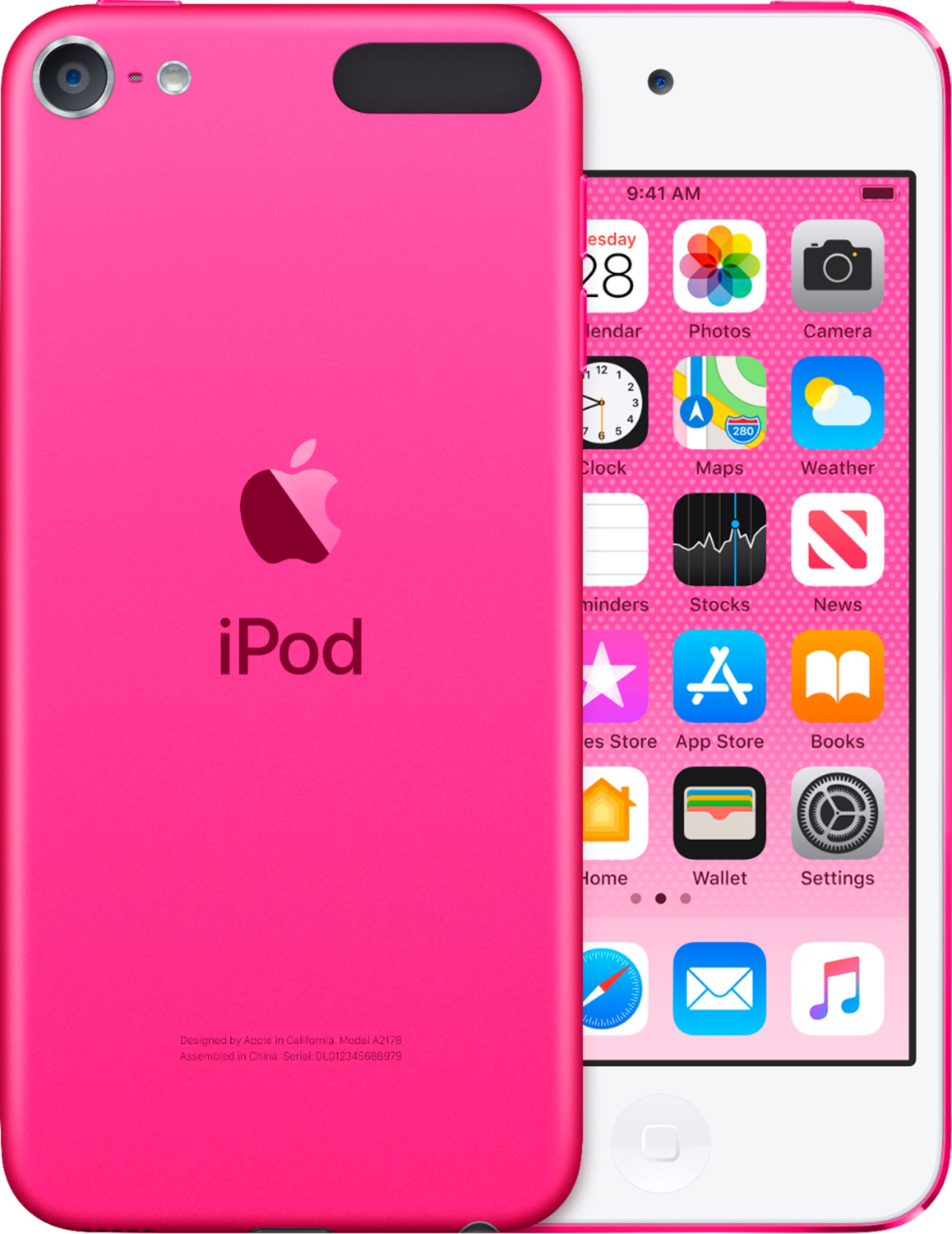 Back View: Apple - iPod touch® 32GB MP3 Player (7th Generation - Latest Model) - Pink