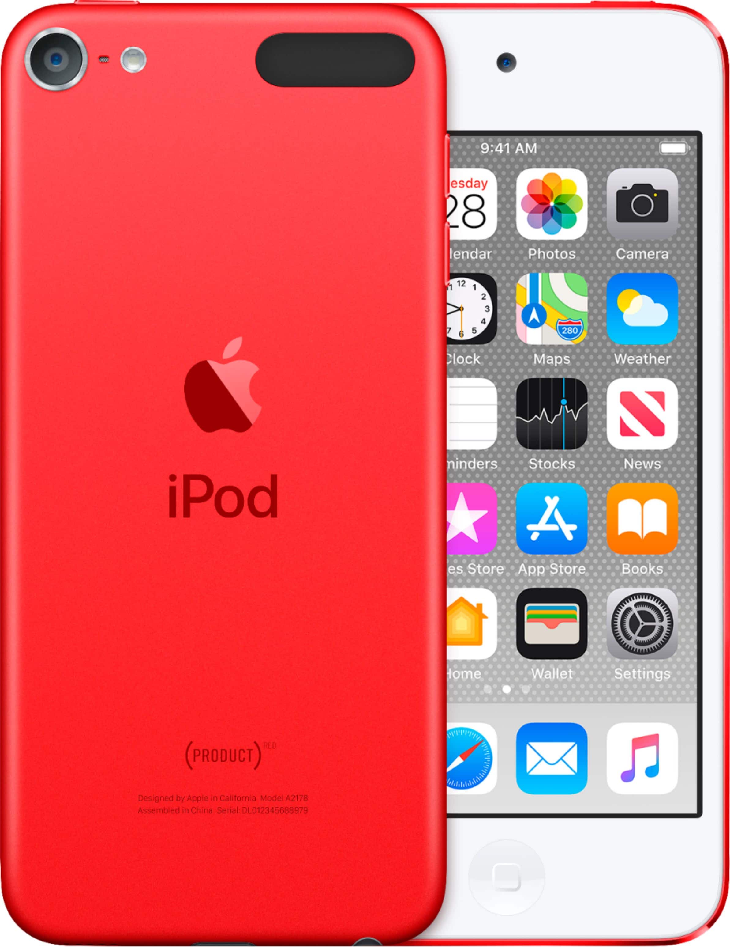 Back. Apple - iPod touch® 128GB MP3 Player (7th Generation - Latest Model) - (PRODUCT)RED™.