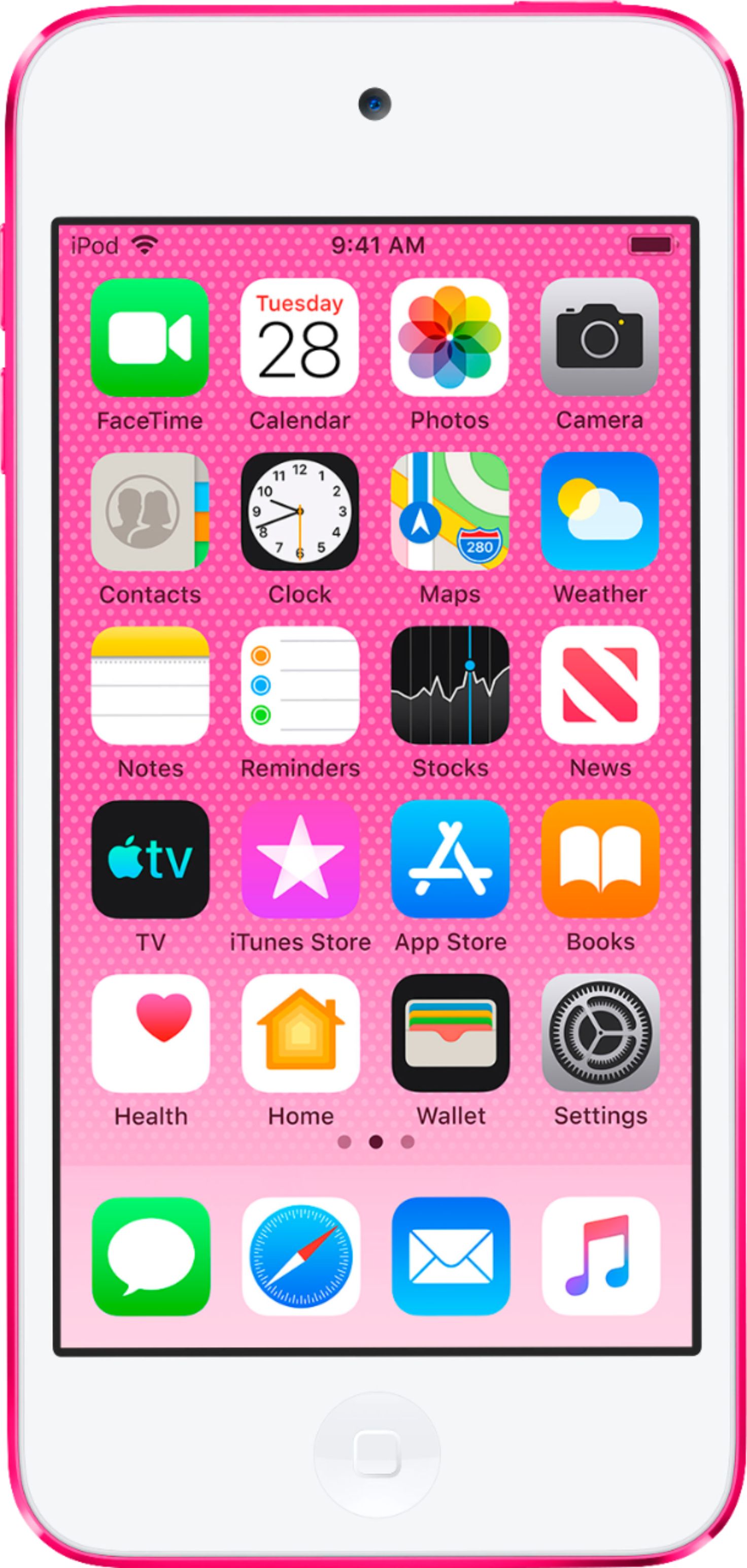 Apple Ipod Touch 256gb Mp3 Player 7th Generation Latest Model Pink Mvj82ll A Best Buy