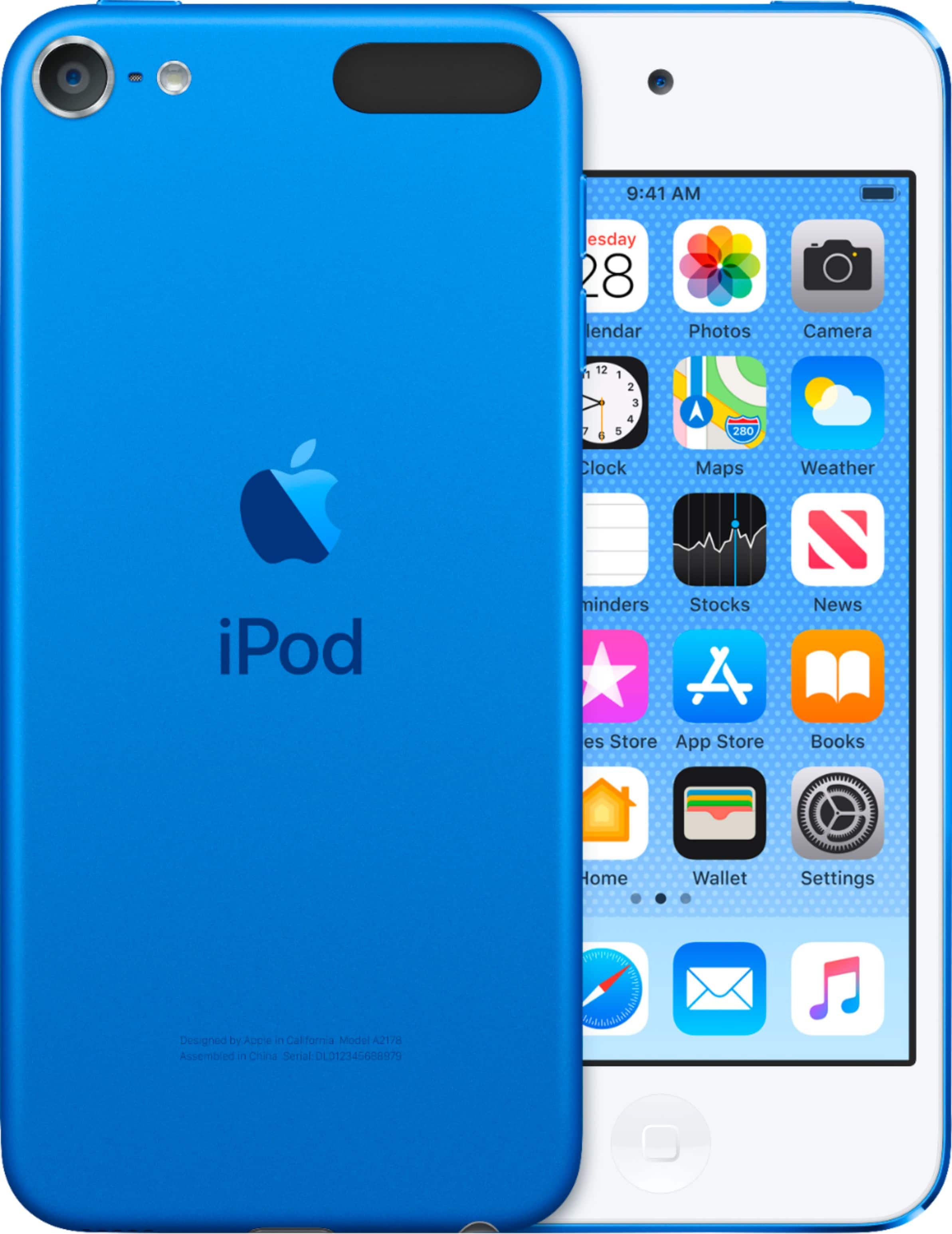 Back. Apple - iPod touch® 256GB MP3 Player (7th Generation - Latest Model) - Blue.