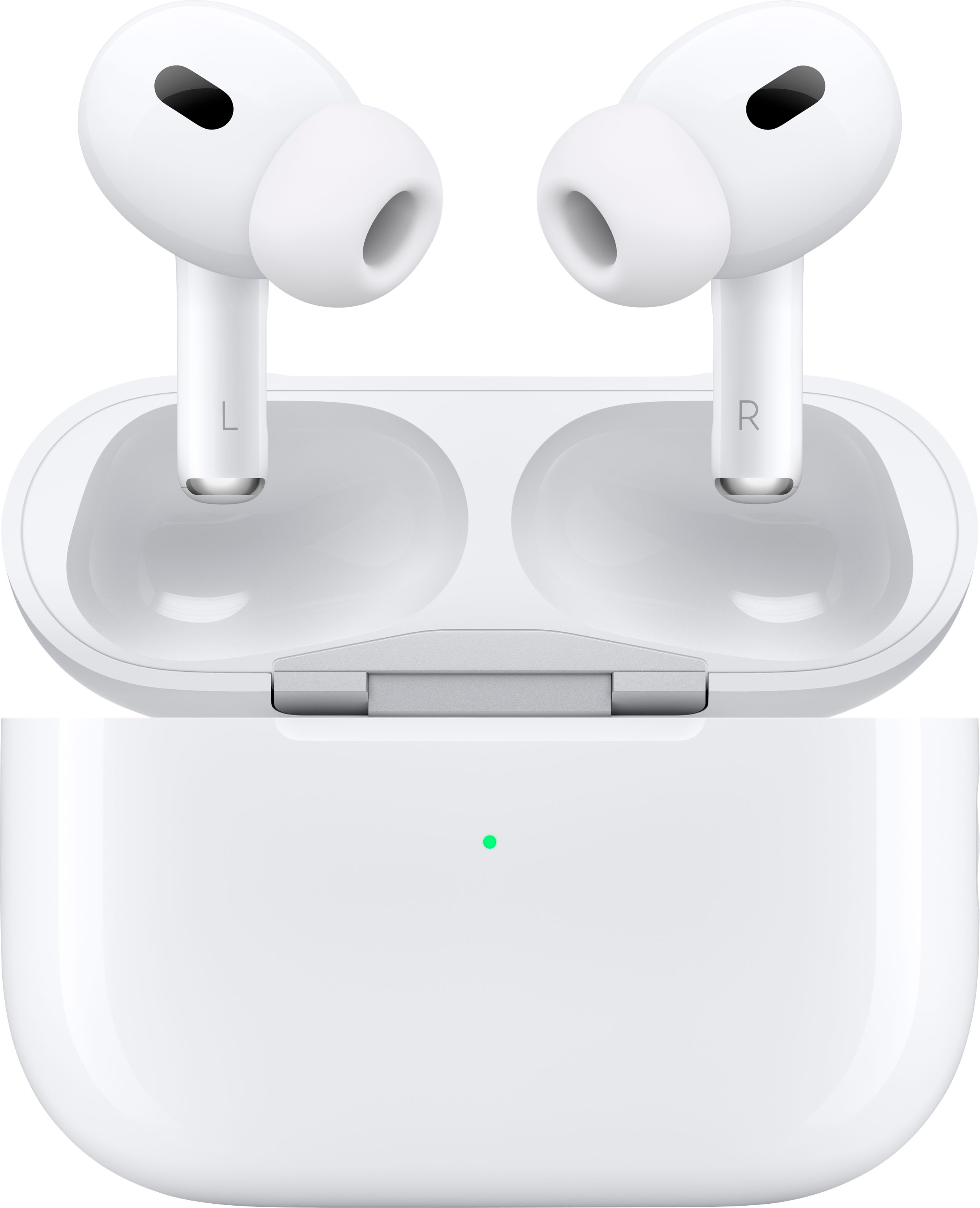 Angle View: Apple - AirPods Pro (2nd generation) - White