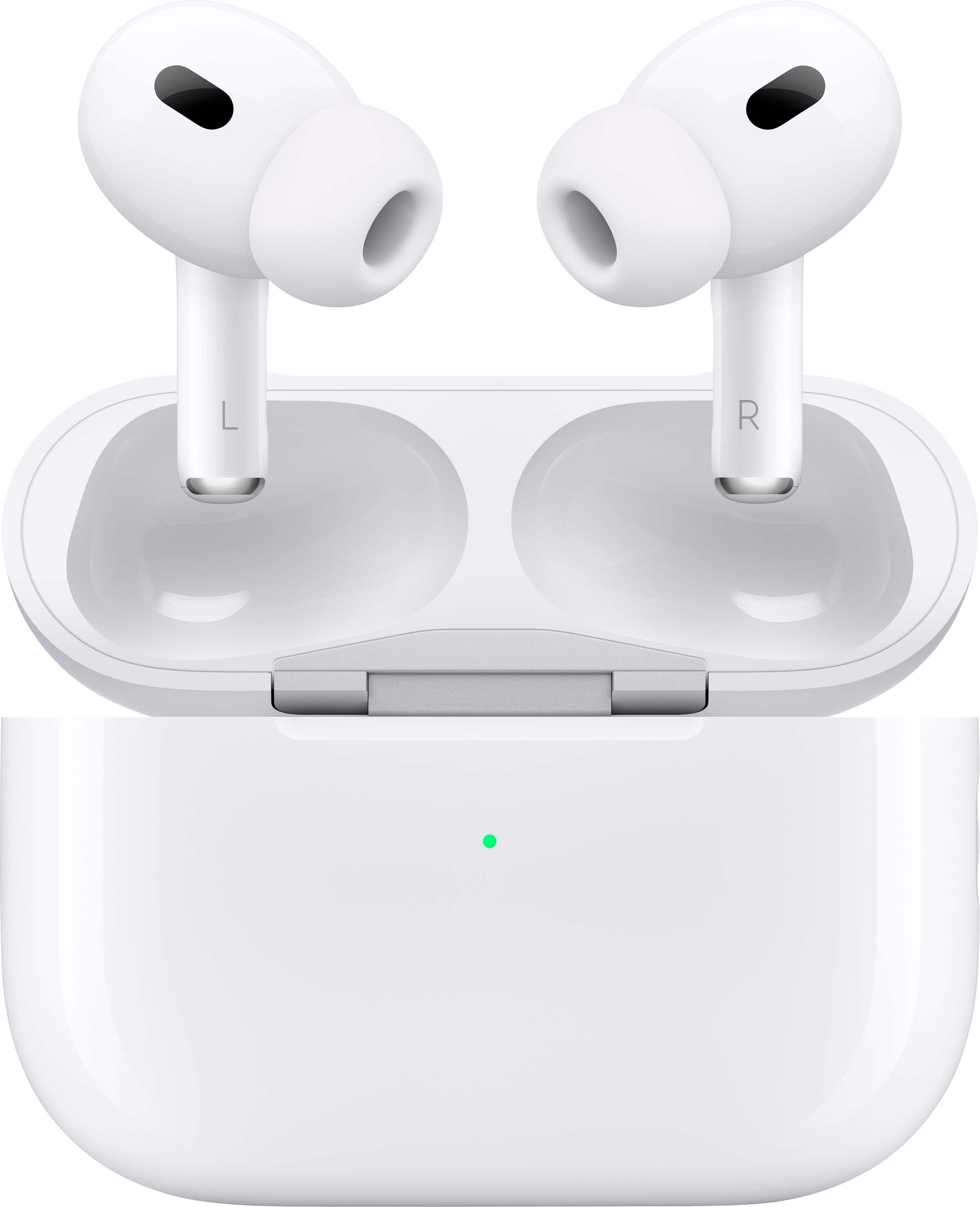 Angle. Apple - AirPods Pro (2nd generation) - White.