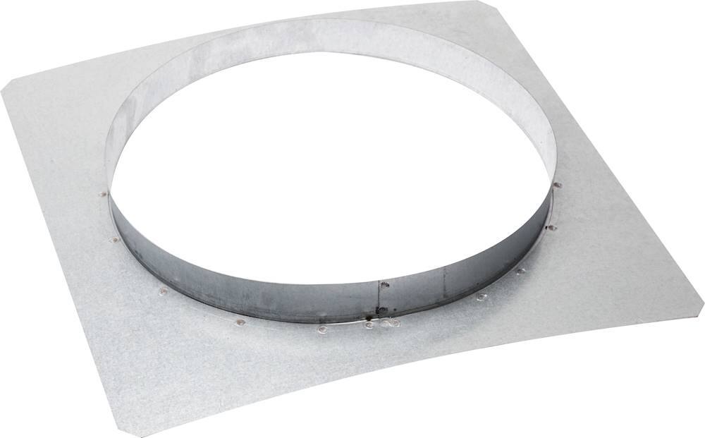 Front. Viking - Front Panel Rough-In for Select Viking 8" Remote Flex Blowers - Galvanized Steel.