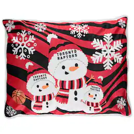Pegasus - Toronto Raptors 20'' x 26'' Holiday Snowman Bed Pillow - Red
