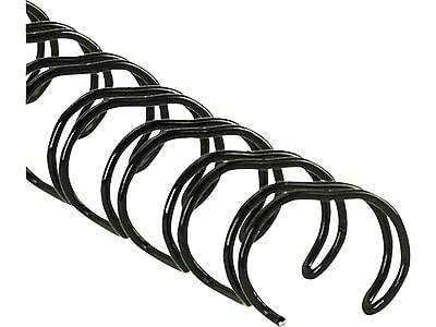 Alt View 2. Fellowes - 1/4" Metal Wire Binding Spine, 35 Sheet Capacity, 25/Pack - Black.