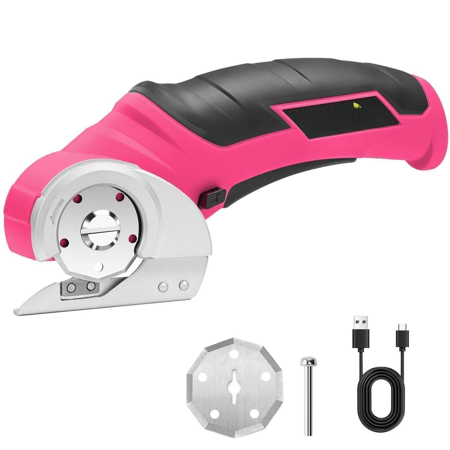 Skar Audio - Cordless Electric 4v Mini Box Carpet & Cardboard Tool With A Replacement Blade/charger Rotary For Packages - Multi