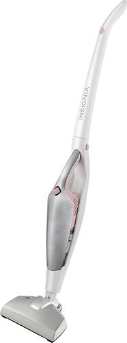 Insignia™ - Cordless 2-in-1 Handheld/Stick Vacuum - White/Pink - Larger Front