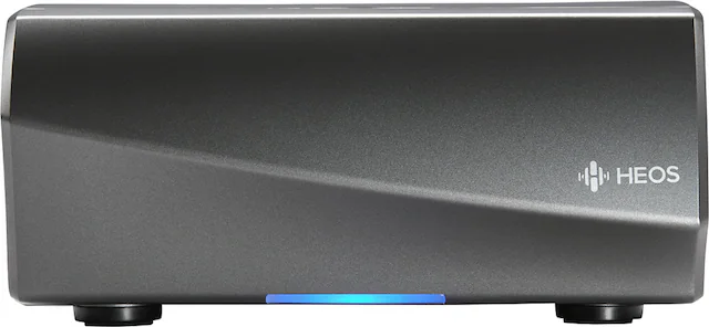 Front. Denon - Heos Link HS2 Streaming Media Player - Black and Gunmetal.