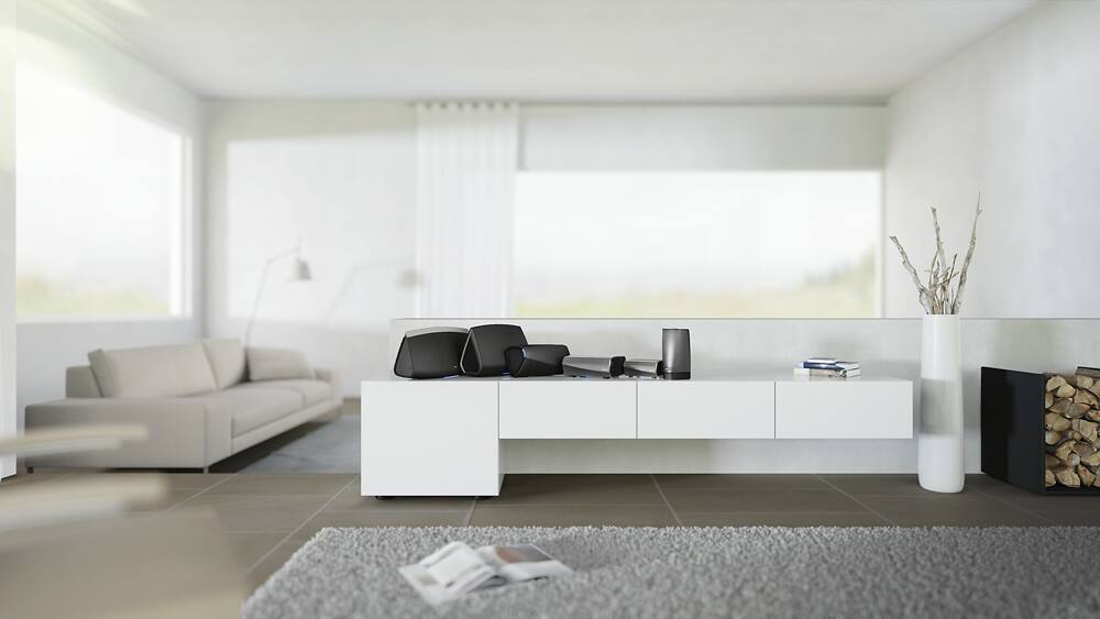 Alt View 19. Denon - Heos Link HS2  Streaming Media Player - Black and Gunmetal.