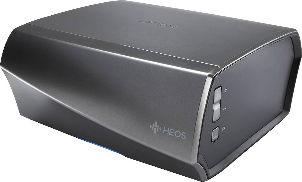 Left. Denon - Heos Link HS2  Streaming Media Player - Black and Gunmetal.