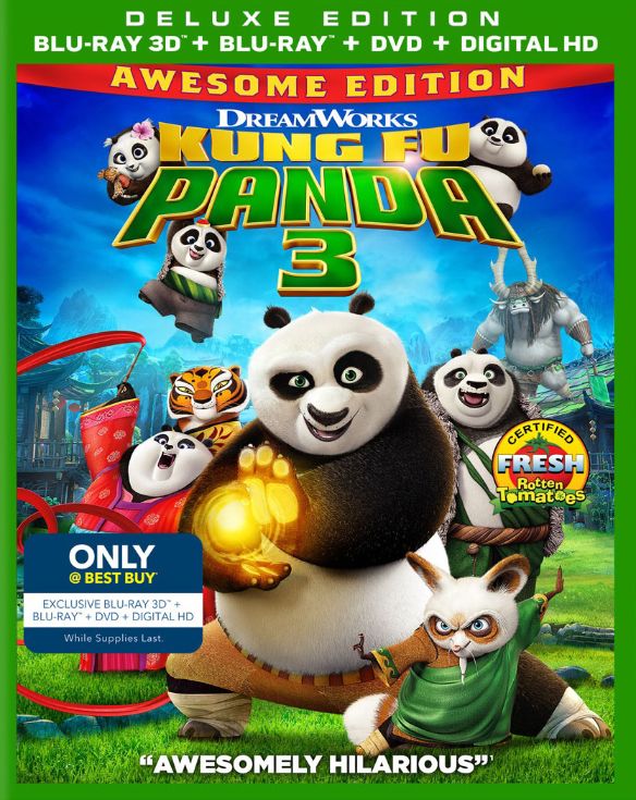  Kung Fu Panda 3 [3D] [Includes Digital Copy] [Blu-ray/DVD] [Blu-ray/Blu-ray 3D/DVD] [2016]
