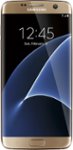 Front. Samsung - Galaxy S7 edge 32GB - Gold Platinum.