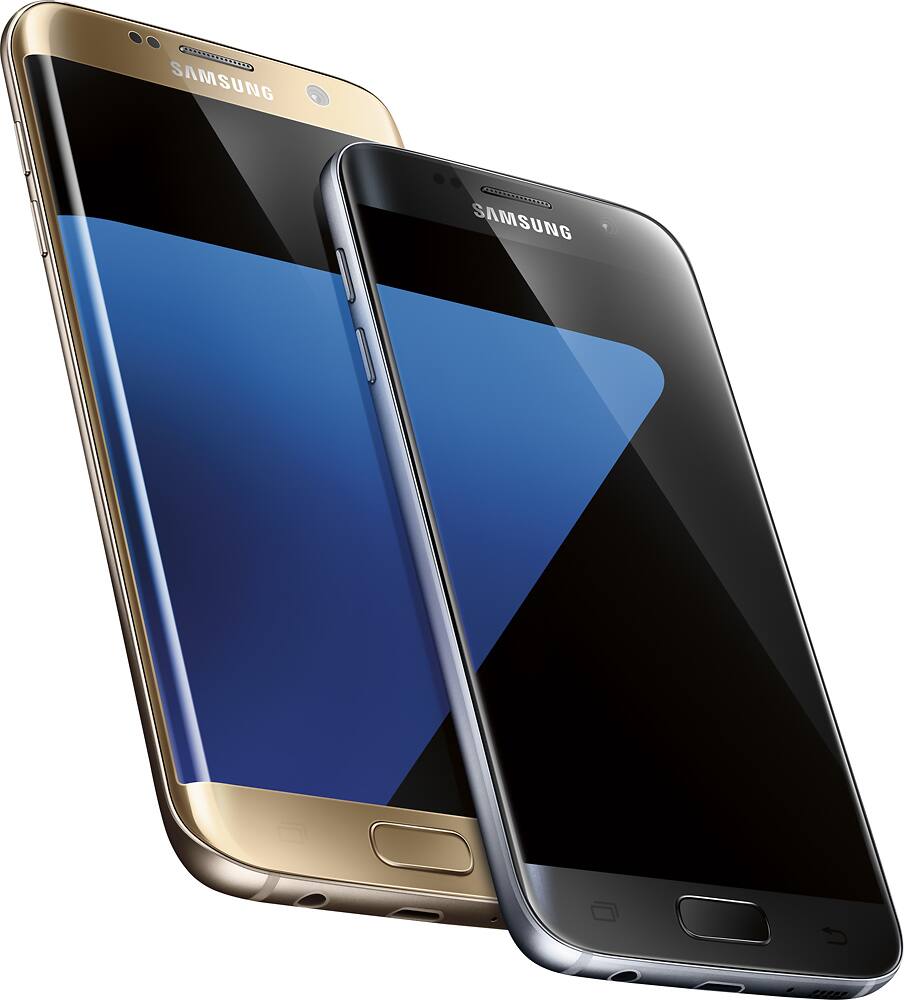 Alt View 13. Samsung - Galaxy S7 edge 32GB - Platinum Gold.