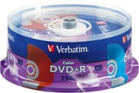 Front Zoom. Verbatim - Life Series 16x DVD+R Discs (25-Pack) - Green/Blue/Orange/Red/Yellow.