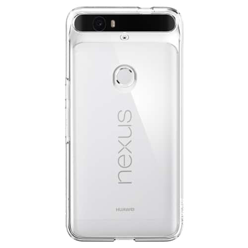 Spigen - Ultra Hybrid Case for Nexus 6P Cell Phones - Crystal Clear - Larger Front