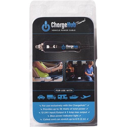 Alt View 12. ChargeHub - Vehicle Power Cable for ChargeHub - Black.