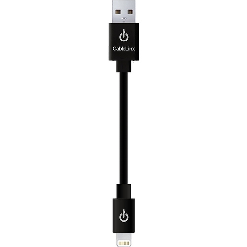 CableLinx - MFi USB Charge and Sync 0.29' Device Cable - Black was $19.99 now $15.99 (20.0% off)