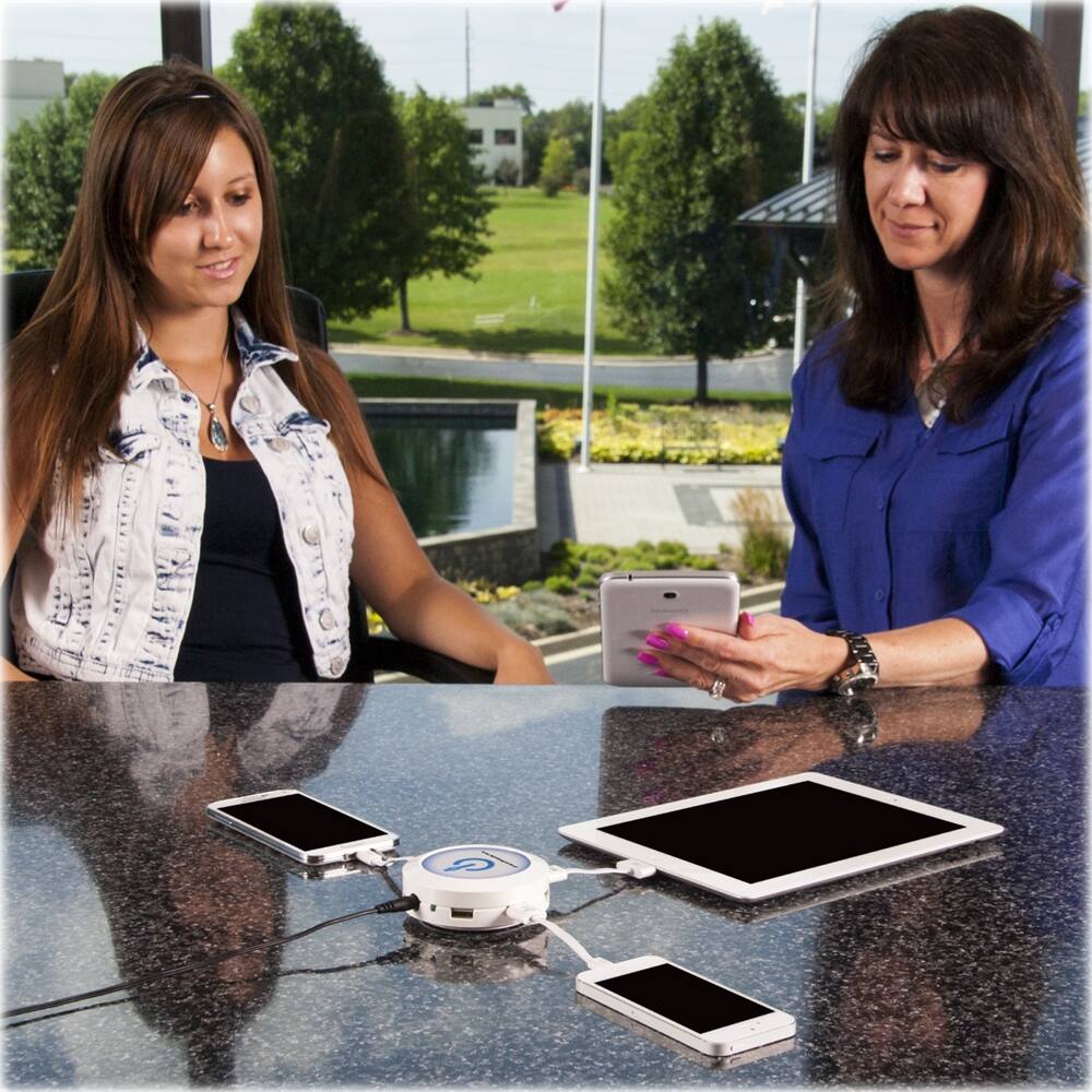 Alt View 13. ChargeHub - 7-Port USB Universal Charging Station Super Value Pack - White.