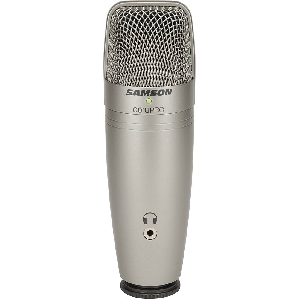 Front. Samson - C01U Pro USB Studio Condenser Microphone.