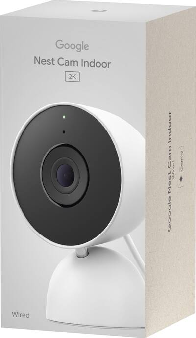 Google Nest Cam Indoor (wired, 3rd gen) Latest Model 2K Video and Google Nest Cam Indoor (wired, 3rd gen) Latest Model 2K Video and