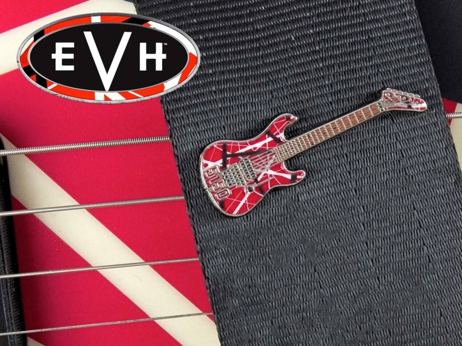 Alt View 2. PopMarket - Eddie Van Halen - EVH - Eddie Van Halen - 5150 Guitar Pin - Multicolor.