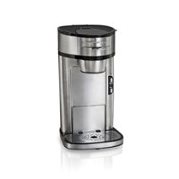 Hamilton Beach - Single Serve Coffee Maker - Stainless Steel - Front_Zoom