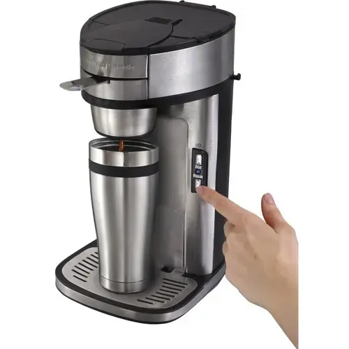 Alt View 17. Hamilton Beach - Single Serve Coffee Maker - Stainless Steel.