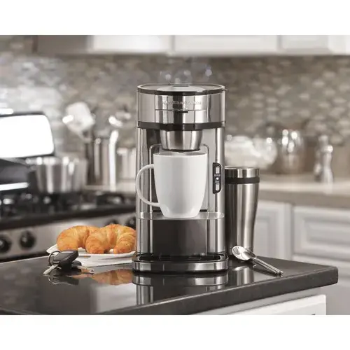 Alt View 19. Hamilton Beach - Single Serve Coffee Maker - Stainless Steel.