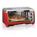 Left. Hamilton Beach - Ensemble 6 Slice Toaster Oven - Red.