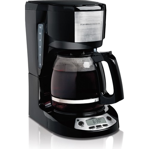 Hamilton Beach 12-Cup Coffeemaker Black/silver 46895 - Best Buy