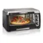 Angle. Hamilton Beach - 6 Slice Capacity Toaster Oven - Black.