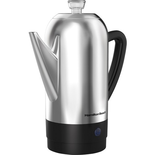 Hamilton Beach 12-Cup Electric Percolator Coffee Pot Stainless Steel