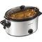 Hamilton Beach - Stay or Go 6 Quart Slow Cooker (33262) - Silver-Front_Standard