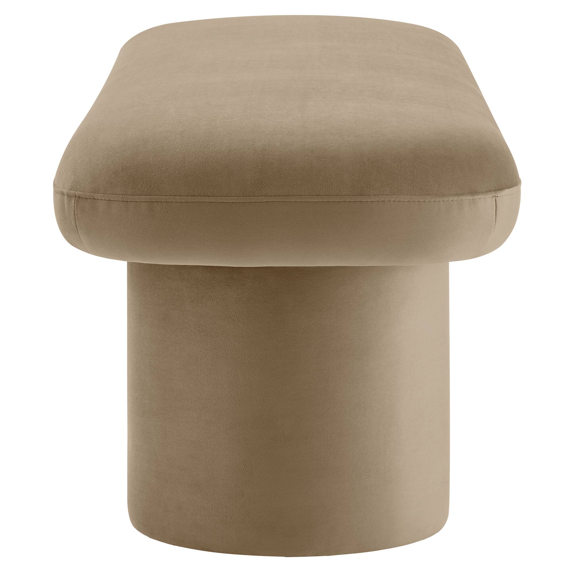 Back. Modway - Orla Performance Velvet Bench by Modway - Brown.