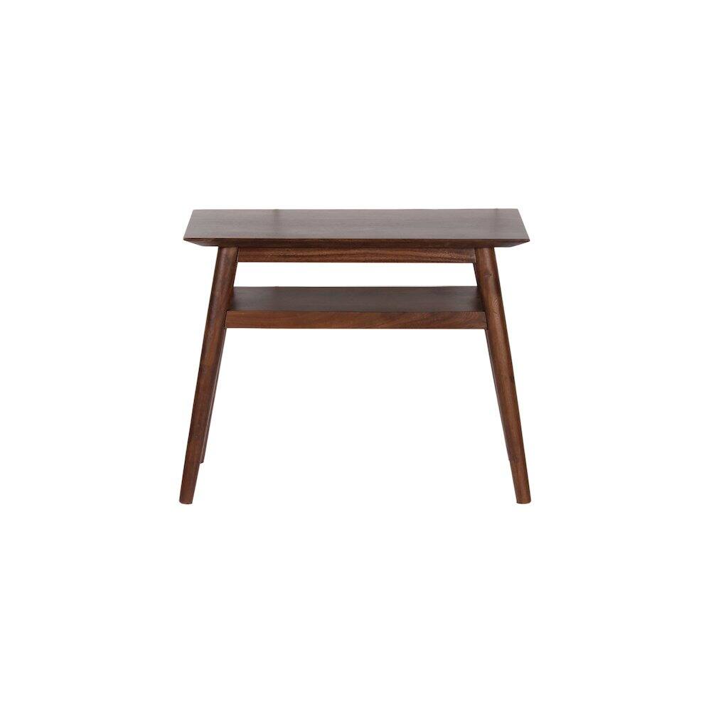 Alt View 3. Porter Designs - Portola Solid Acacia Wood End Table - Brown.
