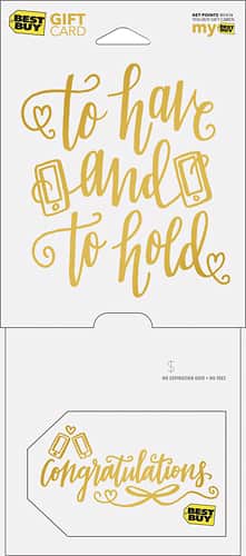Best Buy® - $25 To Have And To Hold - Wedding Congratulations Gift Card-Front_Standard 