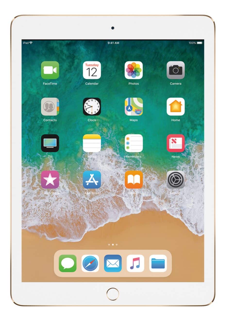 Apple - Geek Squad Certified Refurbished 9.7-Inch iPad Pro with WiFi - 128GB - Gold - Front_Zoom
