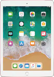 Apple - Geek Squad Certified Refurbished 9.7-Inch iPad Pro with WiFi - 128GB - Rose Gold - Front_Zoom