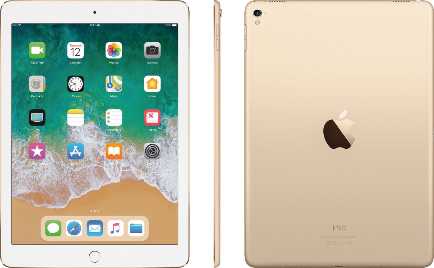 Apple 9.7-Inch iPad Pro with Wi-Fi + Cellular 128GB Gold - Best Buy