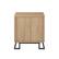 Alt View Zoom 24. Walker Edison - Contemporary 1-Drawer Metal and Wood Nightstand - Coastal Oak.