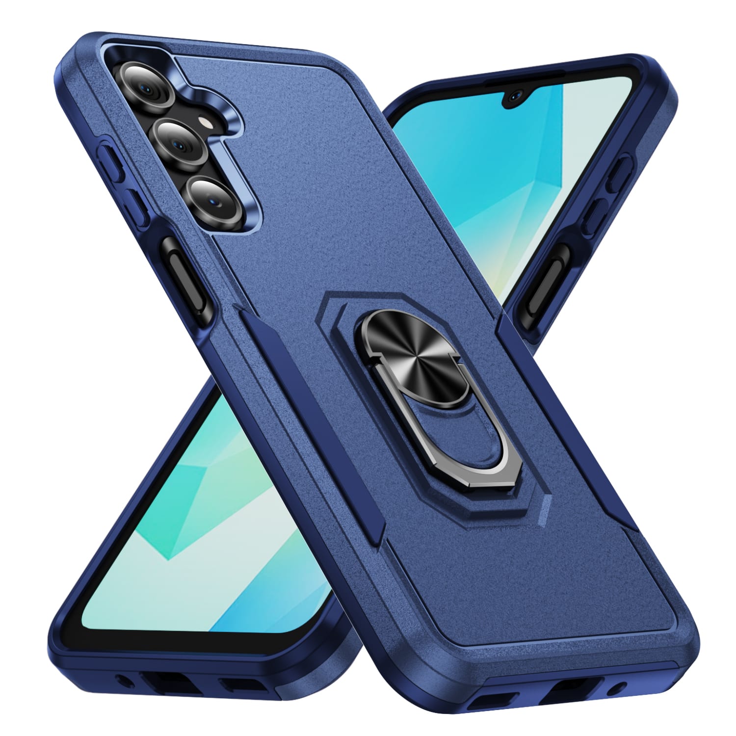 UUCOVER - Rugged Protective Case for Samsung Galaxy A17 5G,Shockproof TPU+PC Case Ring Holder Kickstand Cover for Galaxy A17 5G - Blue price history on PriceWatchPro