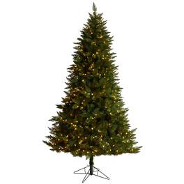 BreeBe - 7.5’ Vermont Spruce Artificial Christmas Tree with 650 Color - Green