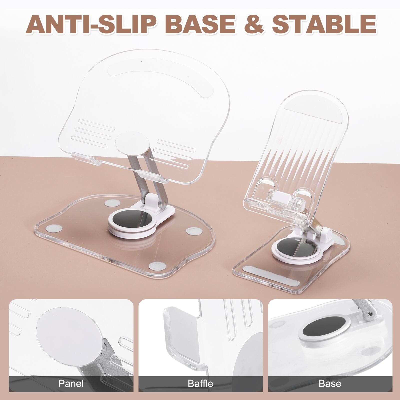 ANTI-SLIP BASE & STABLE

Panel
Baffle
Base