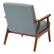 Alt View 11. OSP Home Furnishings - Davis Mid-Century Fabric Armchair - Klein Sea.